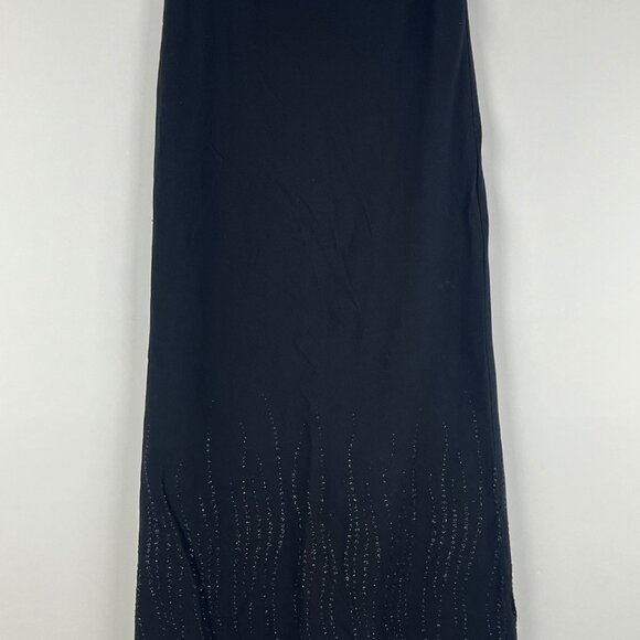 Hammer Skirt Long Maxi Size 6 EU 38 Stretch Black Lined Pull On - Picture 6 of 9